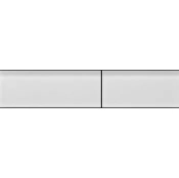 Splachovací tlačítko Tece TECEsquare II ovládací tlačítko pro 2 množství splachování, saténové sklo, bílá