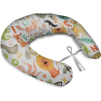 Polštář Sablio Těhotenský polštář Zoo abeceda