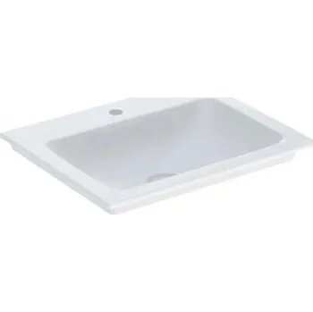 Umyvadlo Geberit ONE umyvadlo, 60x48 cm, s otvorem pro baterii, bez přepadu, KeraTect, bílá