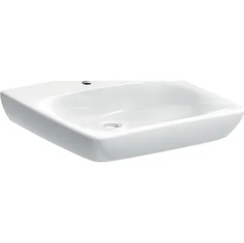 Umyvadlo Geberit Selnova Comfort bezbariérové umyvadlo , 60x55 cm, otvor pro baterii, bez přepadu, bílá