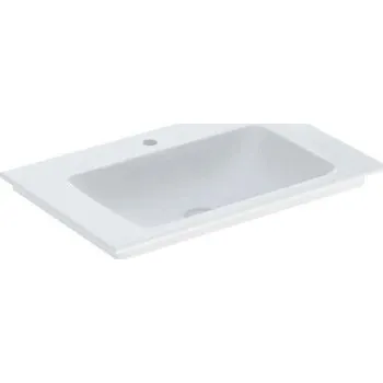 Umyvadlo Geberit ONE umyvadlo, 75x48 cm, s otvorem pro baterii, bez přepadu, KeraTect, bílá