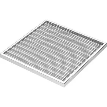 Kanalizační potrubí HL Pozinkovaná ocelová mříž ke kontrolní a drenážní šachtě