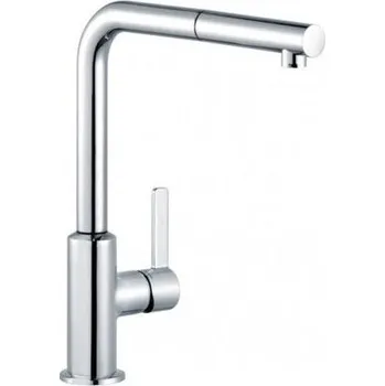 Vodovodní baterie Kludi L-ine S dřezová jednopáková baterie DN 15, s vytahovacím výtokem, chrom