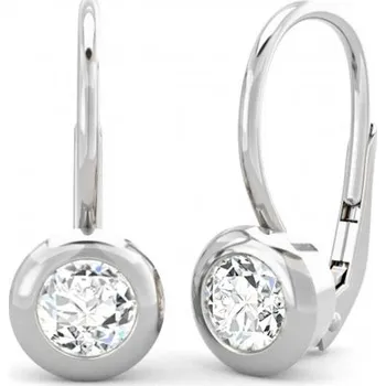 Náušnice Couple, Zlaté náušnice Alisha, bílé zlato se zirkonem, Patent dámský, 585-66-3-0650.1B00.0.00.001.08