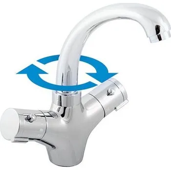 Vodovodní baterie Slezák-RAV CZ umyvadlová baterie stojánková termostatická, chrom