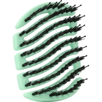 kartáč na vlasy Sister Young MILA BV Mini kartáč s kančími a nylonovými štětinami - Mint