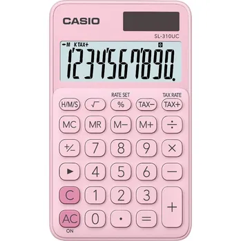 Kalkulačka Kalkulačka Casio SL 310UC kapesní - displej 10 míst / růžová