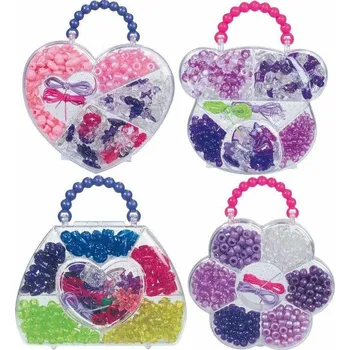 Dětské navlékací korálky LENA Perly v kazetě