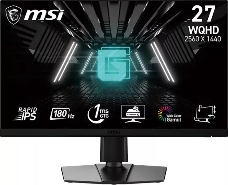 MSI/G272QPF E2/27"/IPS/QHD/180Hz/1ms/Černá/3R