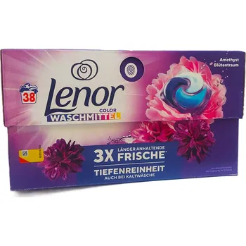 Tableta na praní LENOR Color Amethyst Blütentraum - kapsle na praní barevného prádla 38x 20,1g (763,8g)