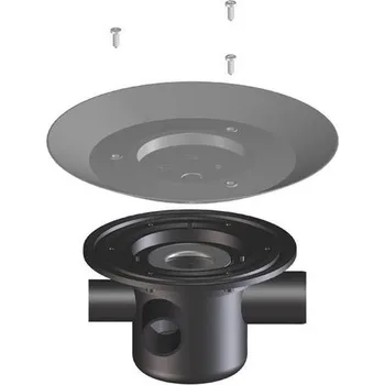 Odvodňovací žlab HL Těleso vpusti DN50 s ležatým odtokem, bez nástavce, 3x DN40