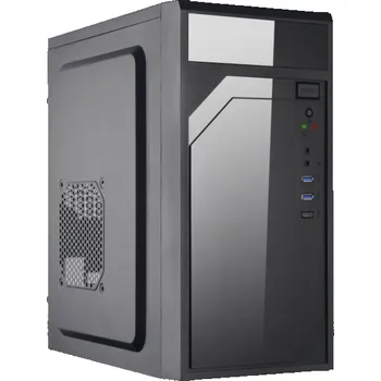 PC skříň EUROCASE MidT ML M6-590B / mATX / bez zdroje / 2x USB 3.0 / černá
