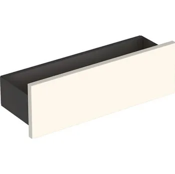 Koupelnový nábytek Geberit Smyle Square nástěnná polička 45x15x14,8 cm, pískově šedá lesk/láva mat