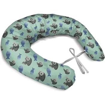 Polštář Sablio Těhotenský polštář Kočky a rybičky