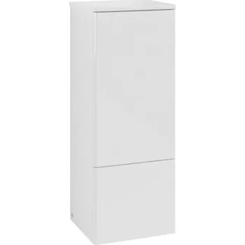 Koupelnový nábytek Villeroy & Boch Antao boční skříňka 41,4x103,9x35,6 cm, panty vpravo, 1x dvířka, 1x zásuvka, Glossy White Lacquer