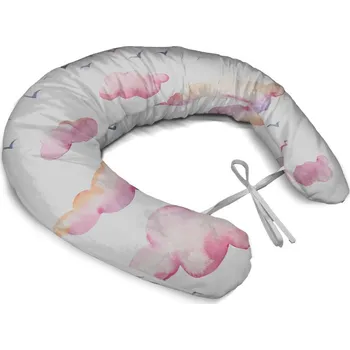 Polštář Sablio Těhotenský polštář Růžové mraky