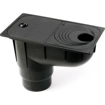 okap Nicoll lapač střešních naplavenin, vstup 75-125 mm, černá