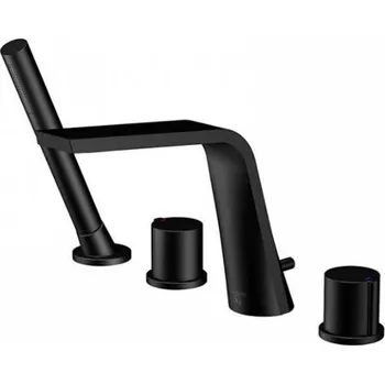 Vodovodní baterie Steinberg Serie 260 baterie na okraj vany, 4-otvorová instalace, matná černá