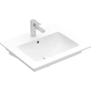 Umyvadlo Villeroy & Boch Venticello umyvadlo 60x50 cm, otvor pro baterii, s přepadem, CeramicPlus, bílá Alpin