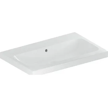 Umyvadlo Geberit iCon umyvadlo 75x48 cm, bez otvoru pro baterii, s přepadem, KeraTect, bílá