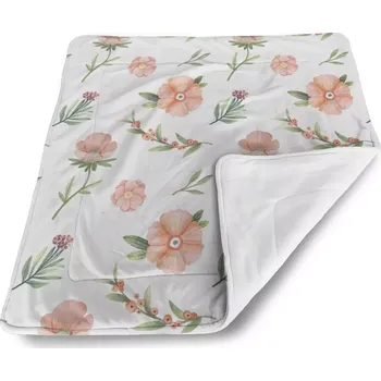 deka Sablio Dětská deka pro miminko Malované květy - 80x100 cm