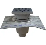 HL Velkokapacitní dvorní vtok DN110, svislý odtok s živičným pásem, ZU - suchá klapka