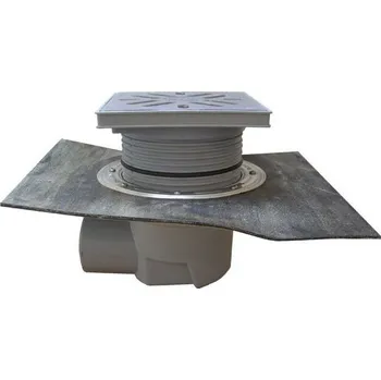 HL Velkokapacitní dvorní vtok DN110, ležatý odtok s živičným pásem