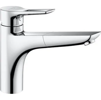 Vodovodní baterie Kludi Mix dřezová jednopáková baterie DN 15, výsuvný výtok, chrom