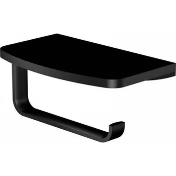 Steinberg Serie 450 držák toaletního papíru s poličkou, matná černá