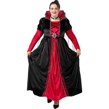 Karnevalový kostým Funiglobal - Plus size deluxe kostým upírka pro ženy - XL