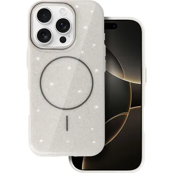 Pouzdro na mobilní telefon Zadní kryt Magsafe Slim Shiny pro iPhone 16 Pro Max silver