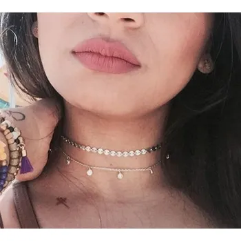 Náhrdelník Flamenco Mystique Náhrdelník jemný choker dvojitý N555Z