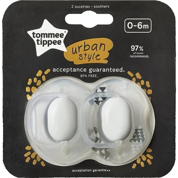 Dětské zboží Dudlík Tommee Tippee Urban 0-6m Neutrální 2ks