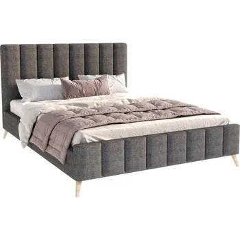 Postel Čalouněná postel FRASCA 160x200 Grafit Boucle