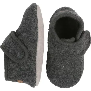 Pánské ponožky mpDenmark dětské indoor vlněné botičky Tmavě šedá 23-24