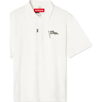 Dámské tričko Dámské tričko CCM Golf Polo Solid Blanc L