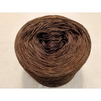 Příze Čokoládová 3-nitka 1000m Bavlna/Akryl (Jednobarevné klubko Čokoládová )