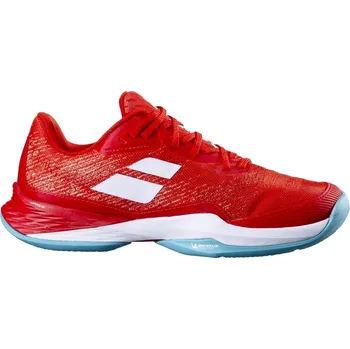Dámská tenisová obuv Dámská tenisová obuv Babolat Jet Mach 3 Clay Women Fiesta Red EUR 38,5