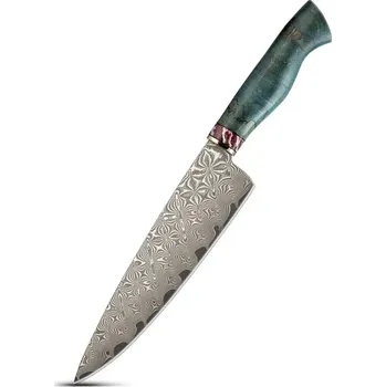 The Knife Brothers Damaškový šéfkuchařský damaškový nůž Ledovcový Tesák 8"