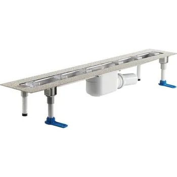 HL Odtokový žlab z nerezové oceli k zabudování do plochy, odtok DN50