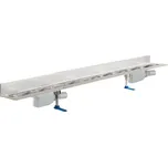 HL Odtokový žlab z nerezové oceli k zabudování ke stěně, dva odtoky DN50