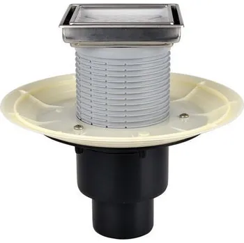 Stavebniny HL Balkonový a terasový vtok DN50/75/110 se svislým odtokem, s pevnou izolační přírubou