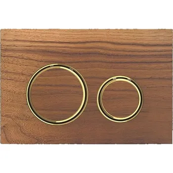 Splachovací tlačítko Geberit Sigma21 ovládací tlačítko, pro 2 množství splachování, ořech americký/mosaz