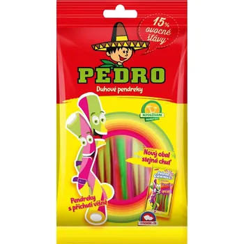 Bonbon Pedro pendreky duhové višňové 80g