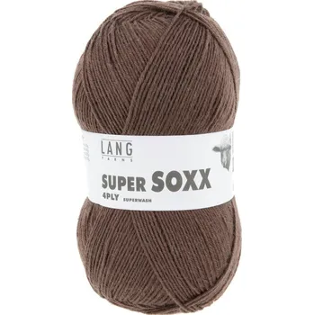 Příze Příze Lang Yarns Super Soxx Uni 4-fach 0096 hellbraun