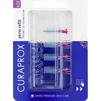 Zubní kartáček CURAPROX CPS 406 Perio Refill tmavě růžové 4 ks