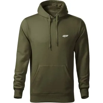 Pánské oblečení Pánská mikina TRIMM CAPE L Khaki, Bílá