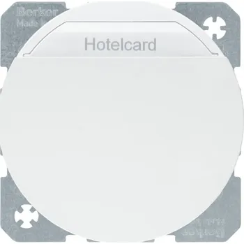 vypínač Relé pro hotelovou kartu s centrálním dílem Berker R.1/R.3/R.8 Barva: Bílá, Povrch: Lesk