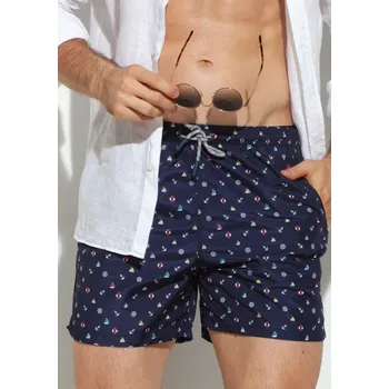 Pánské plavky Pánské plavky Jolidon B645JI MI6 L Tm. modrá