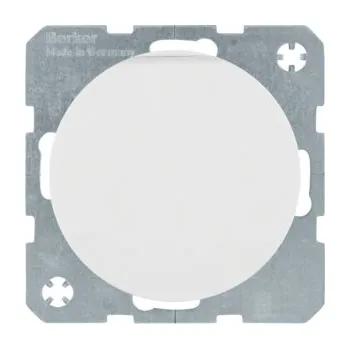 Elektrická zásuvka Zásuvka SCHUKO s víčkem, Berker R.1/R.3/R.8 Barva: Bílá, Povrch: Lesk